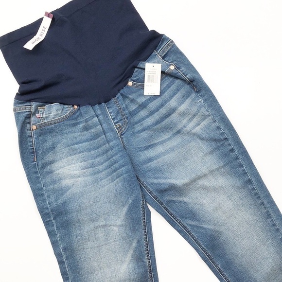 NEW Vigoss ACE high rise luxe stretch super skinny denim maternity jeans - Picture 2 of 8